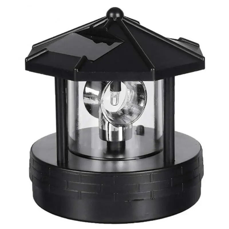 

Solar Lights Lighthouse Shape Light Plastic LED Rotating Landscape Lamp Beacon Beam Lamp For Garden Yard Lawn Decoration