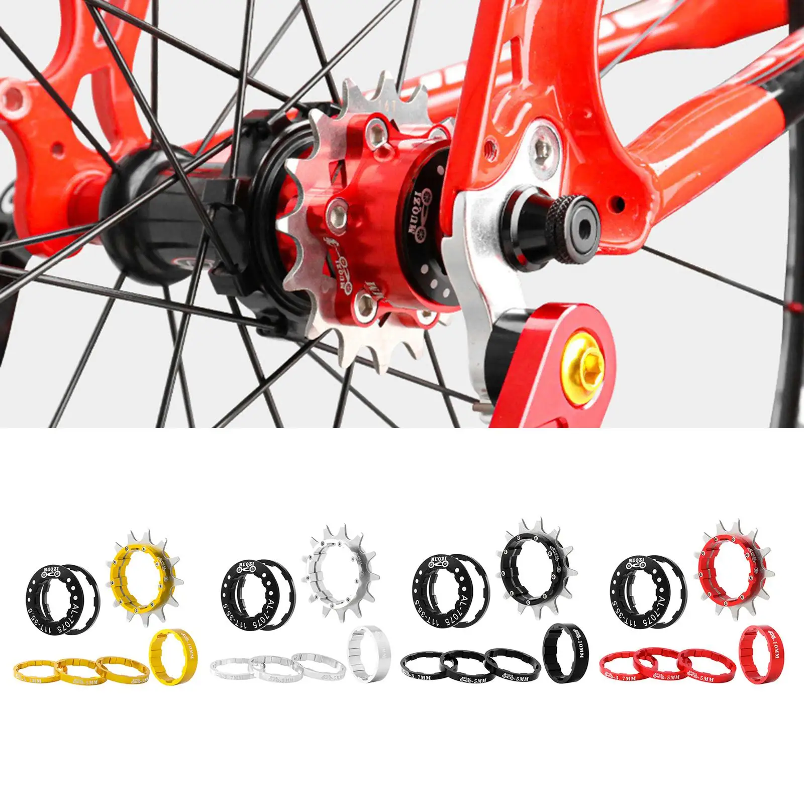 

Велосипедная Кассета 13T, одинарный Cog фиксированные Аксессуары, съемное преобразование