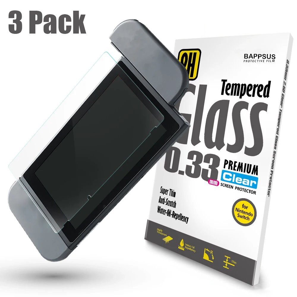 

3Pack Tempered Glass for Nintend Switch Lite Protective Glass Screen Protector for Nintend Switch Oled Glass Accessories Film