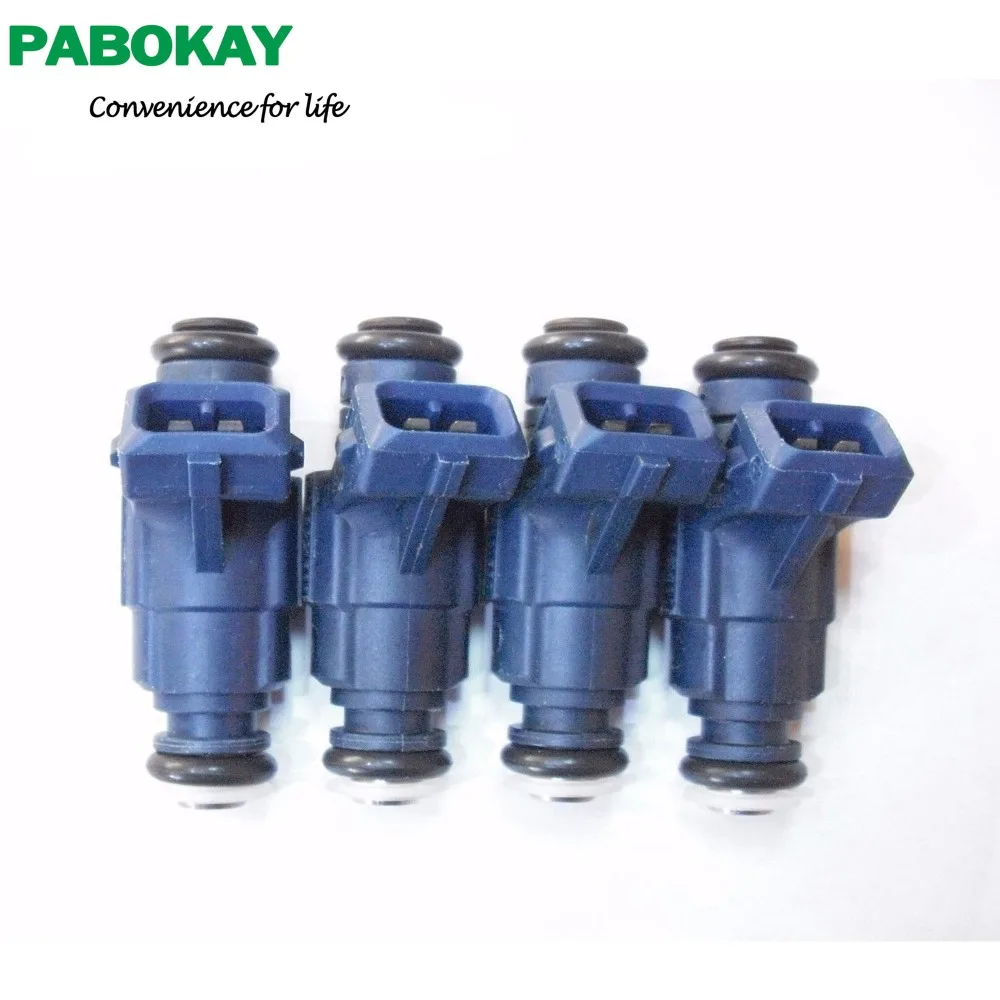 

4 PIECES X Flow Matched Fuel Injector Set for VW Audi 1.8 0280156065