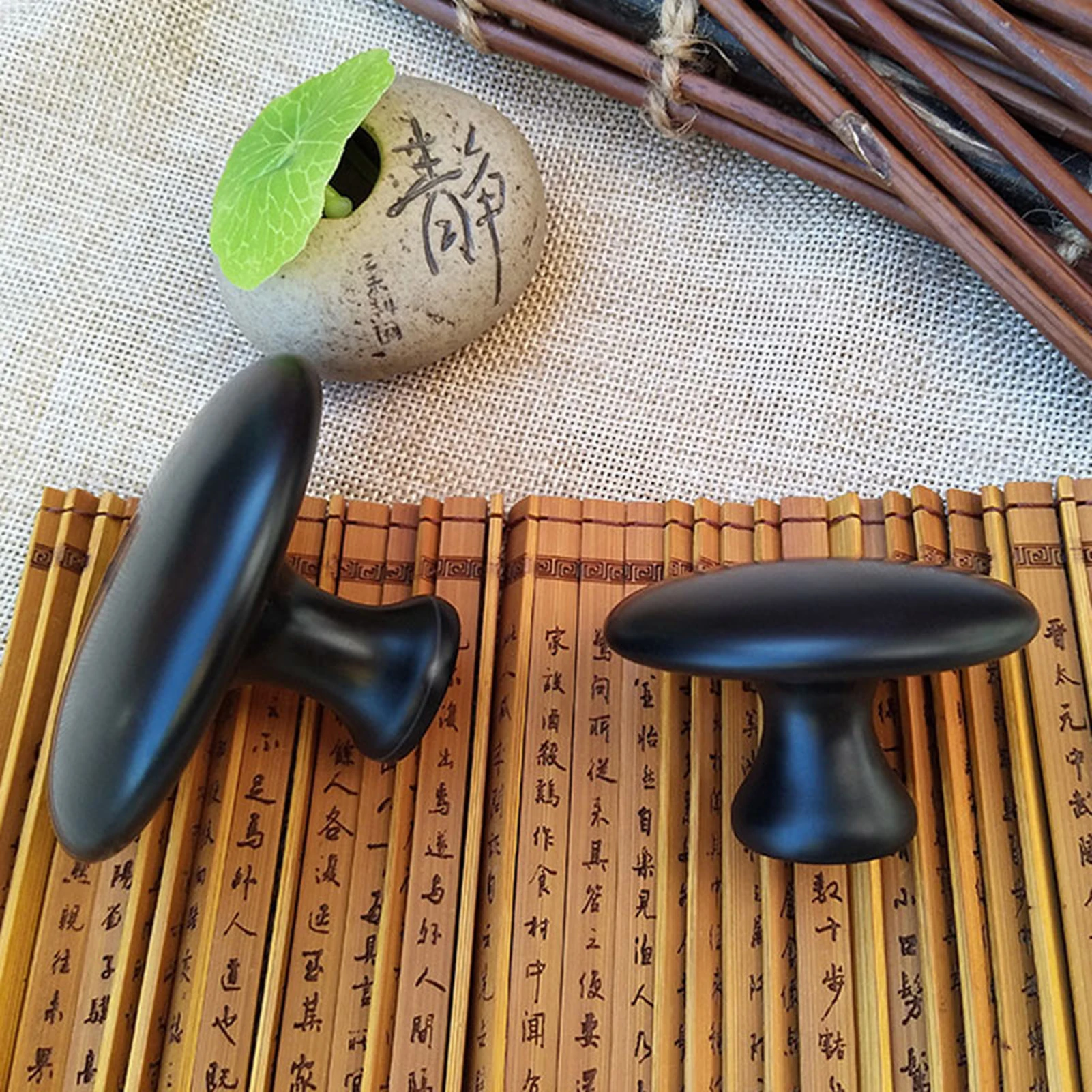 Массажный камень в форме гриба нагреватель натуральный базальтовый горячий для