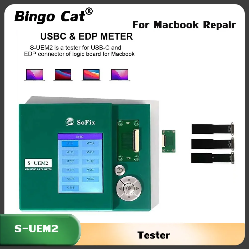 S-UEM2 Тестер USBC и измеритель EDP Разъем для материнской платы MacBook Экран разъема