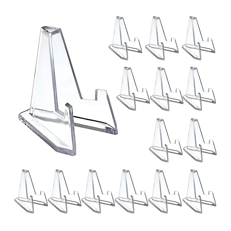 

10Pcs Acrylic Coin Display Stand Holder Small Coins Easel Holder For Card Collectable Challenge Coin Capsule Medal Racks