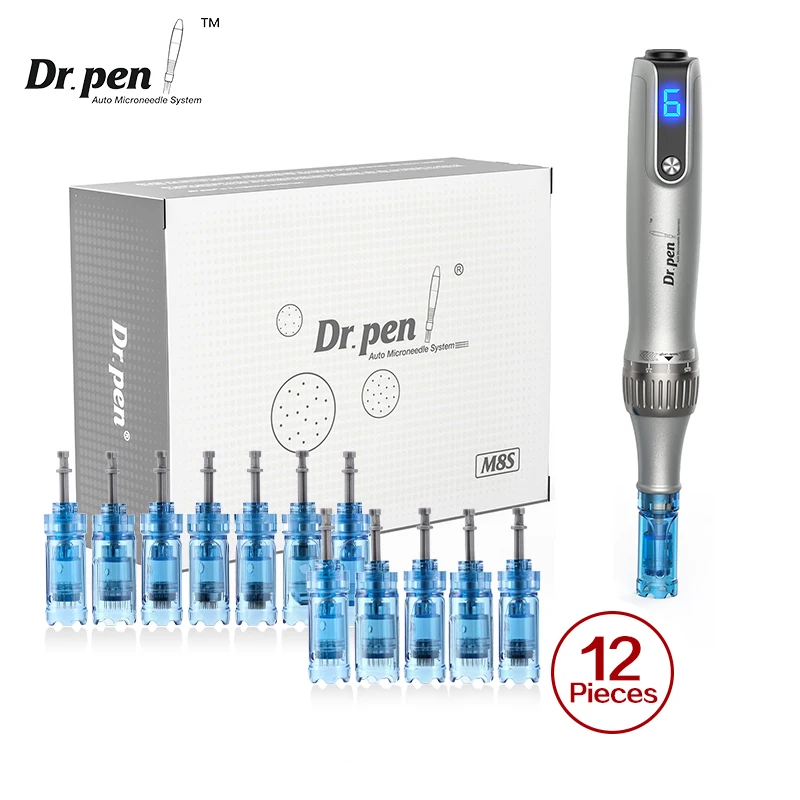Authentic Dr pen Ultima M8S Microneedling Pen With 12 pcs Needle Skincare Wireless Derma Pen Beuty Machine