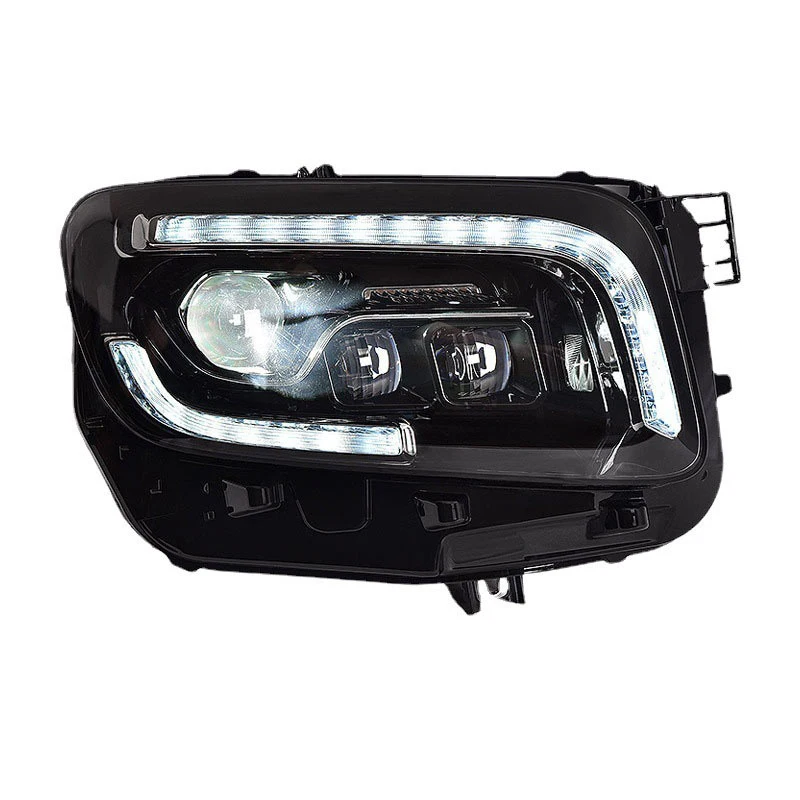 Фото Подходит для модификации фар Mercedes-Benz GLB 2020-22 годов выпуска с LED-линзами и дневными ходовыми огнями №2