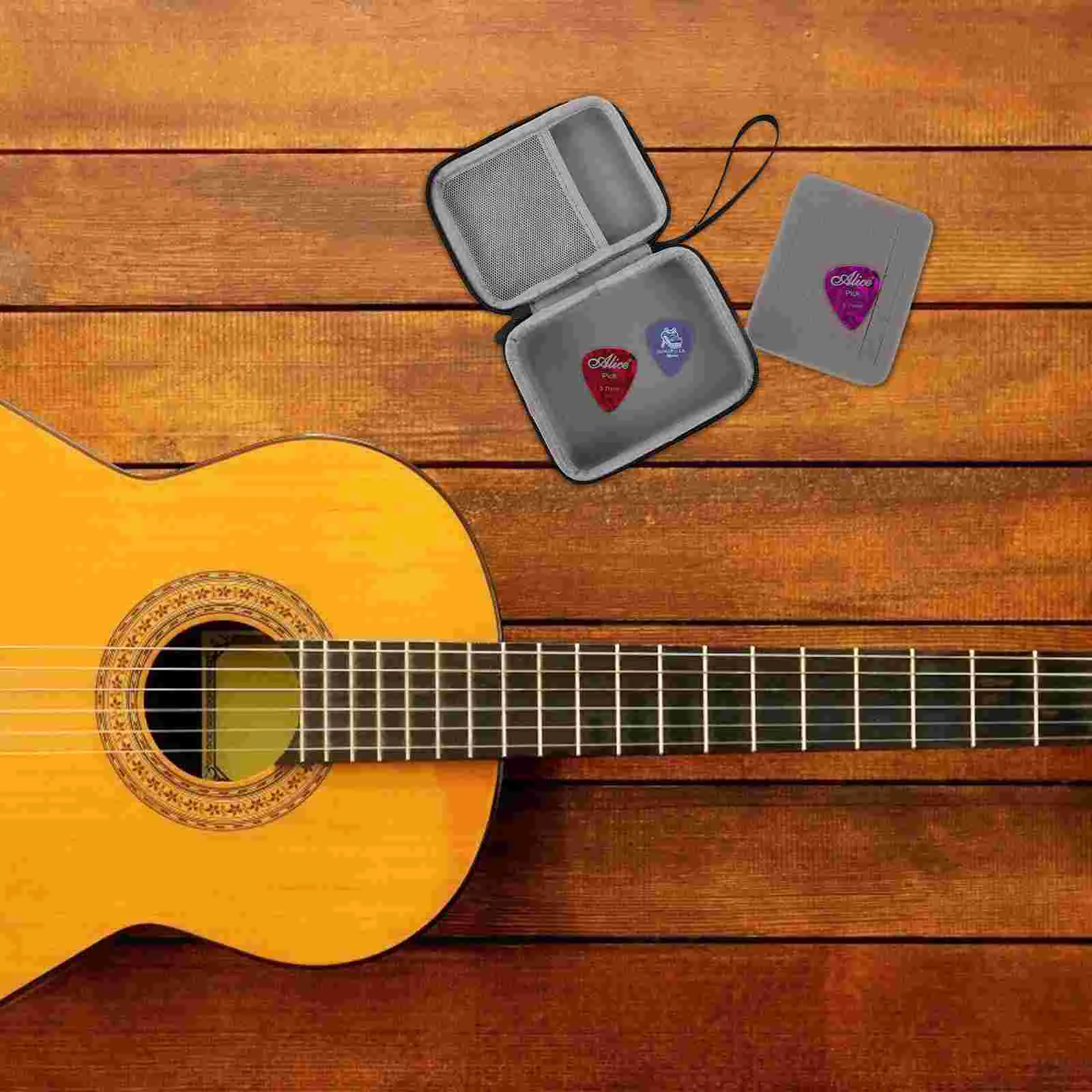 

Guitar Pick Case Zipper Bag Multicolor Holder Instrument Accessory Container Eva