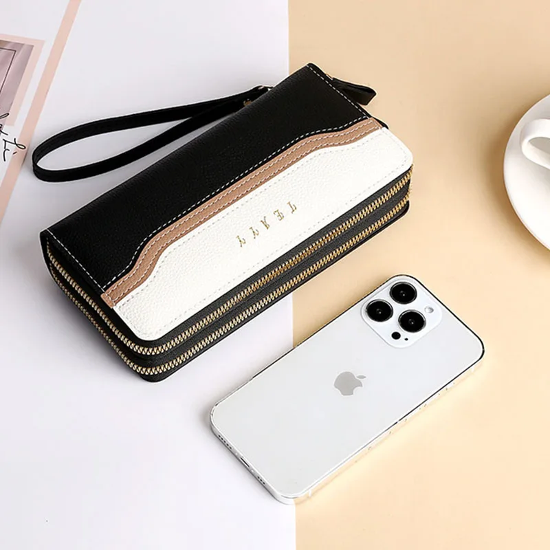 Большой объем винтажного браслета для женщин, кошельков из мягкой искусственной кожи, клатч-портмоне для дам с карманом для мобильного телефона, женский держатель карты кошелька.