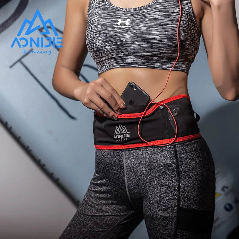 AONIJIE W938S Slim Jogging Running Waist Belt Bag Pack Travel Money Trail Marathon Gym Workout Fitness 6.9
