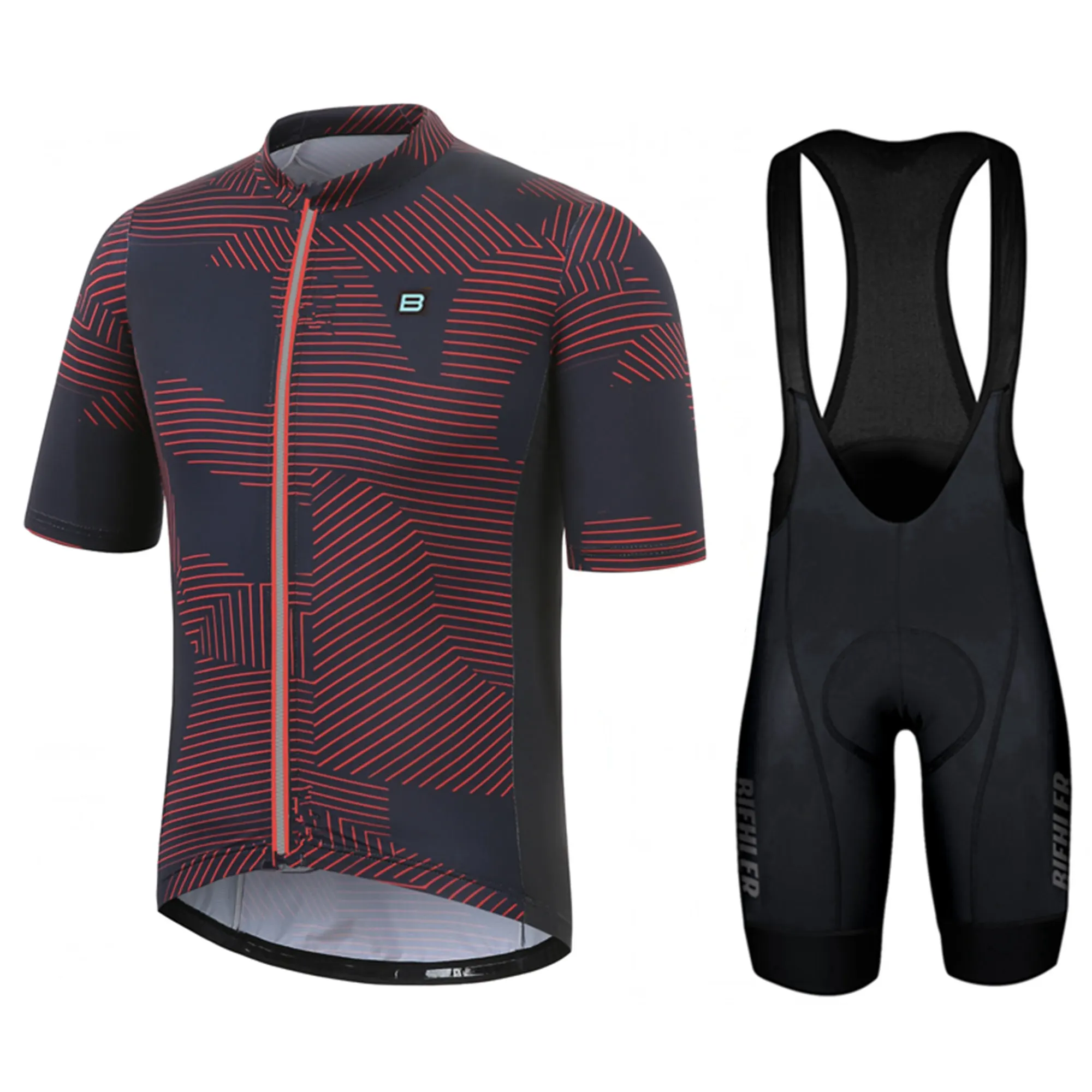 

NSRR Корейская мужская летняя велосипедная футболка с коротким рукавом нагрудники шорты костюм велосипедная одежда комплект MTB Униформа дыш...