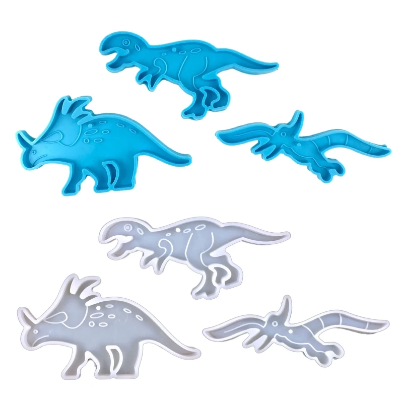 

DIY Shiny Glossy Dinosaur Shape Keychain Mold Charms Mould Resin Epoxy Jewelry 2022 trend