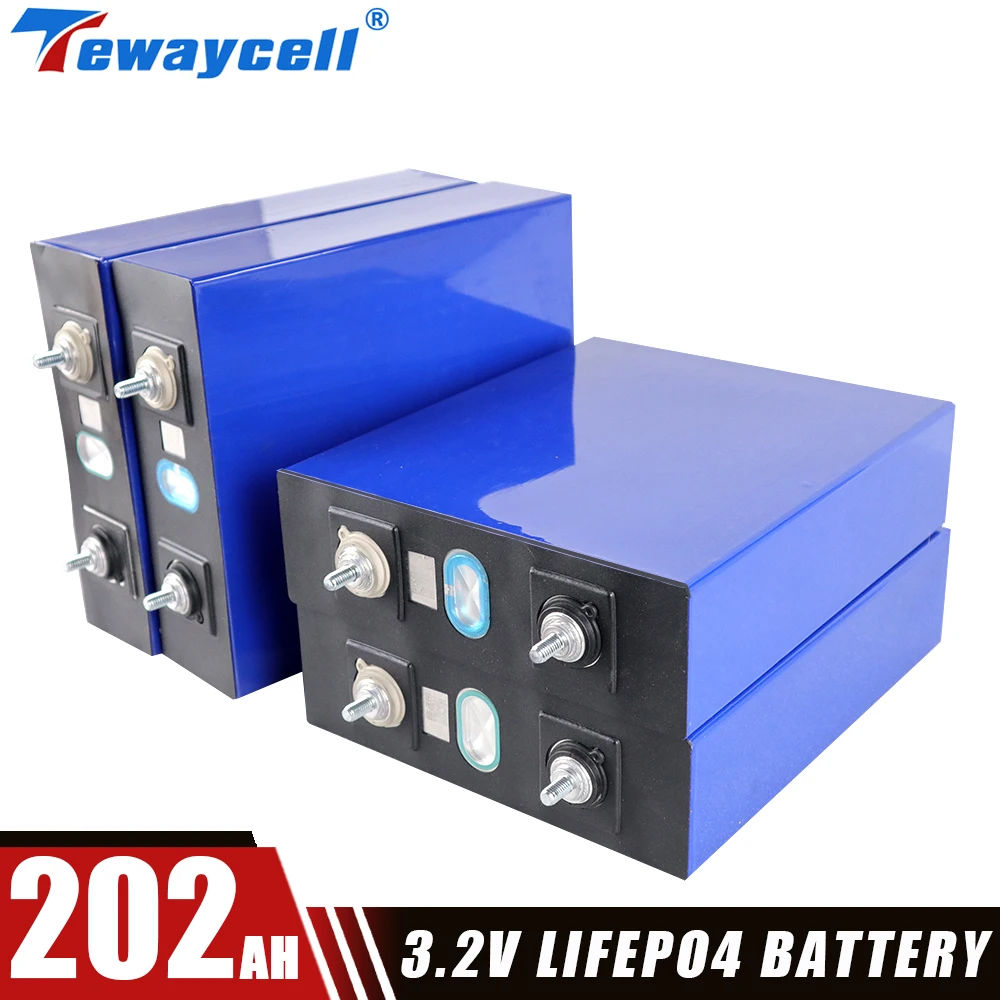 

4PCS 202Ah Lifepo4 Battery Pack 3.2V Grade A Lithium Phosphate Prismatic New Solar Cells Golf cart DIY rechargeable LiFePO4 cell