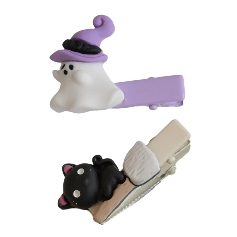 

Hair Accessories Cartoon Cat Hair Bow Resin Hair Clips Barrettes Hairpin N7YD