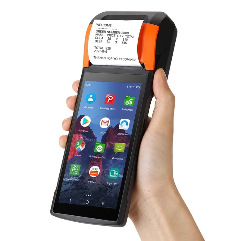 

SUNMI V2 4G Billing Pos Machine Software Cash Register Pos Terminal All in One Handheld Android Point of Sale Systems Sunmi V2