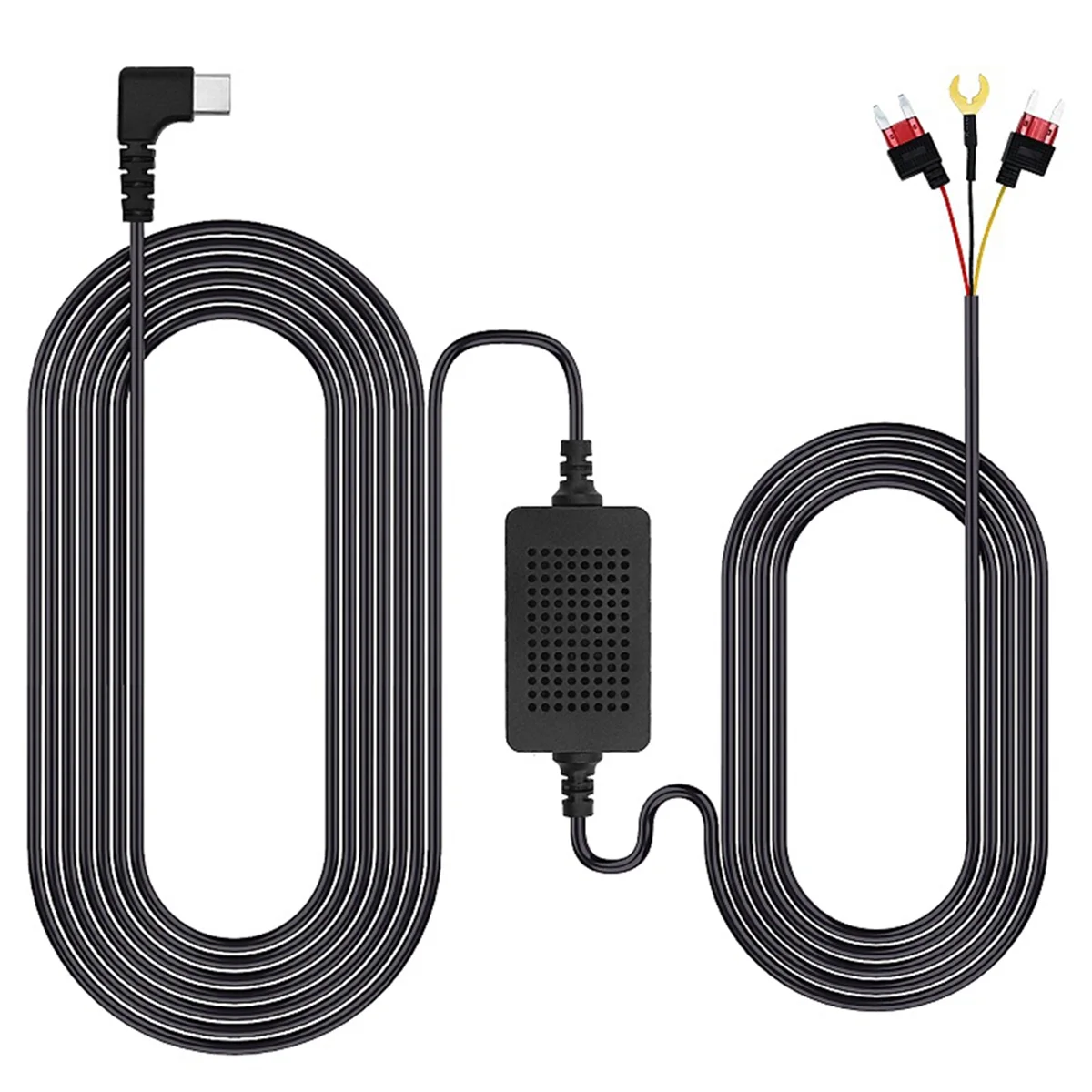 Универсальный автомобильный видеорегистратор 3 5 м провод от 12/24 В до А комплект