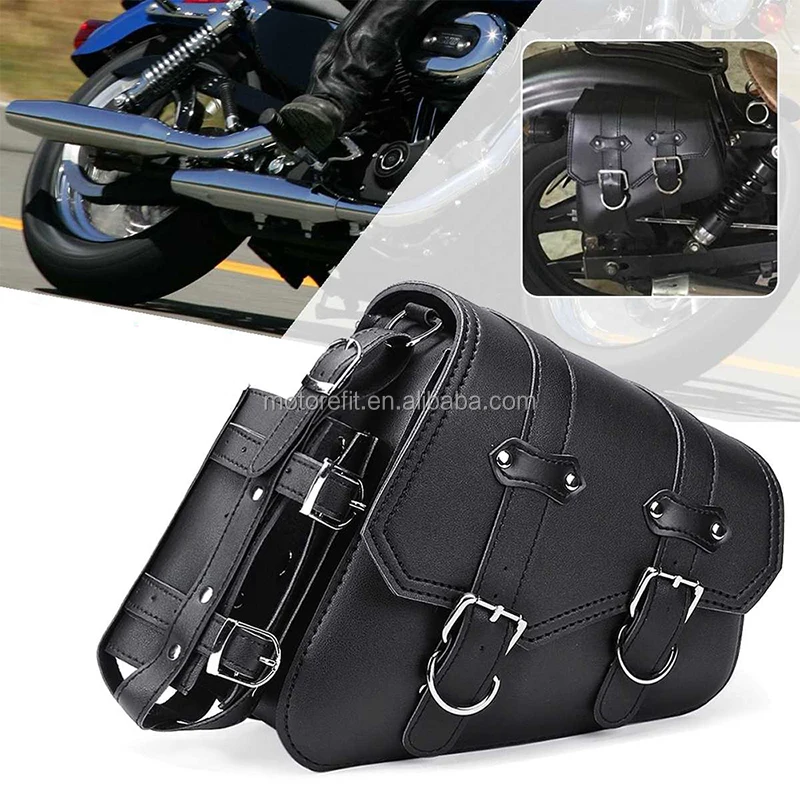 

Left And Right Universal PU Leather Motorcycle Saddlebag for Harley Sportster for Honda/Suzuki/Kawasaki
