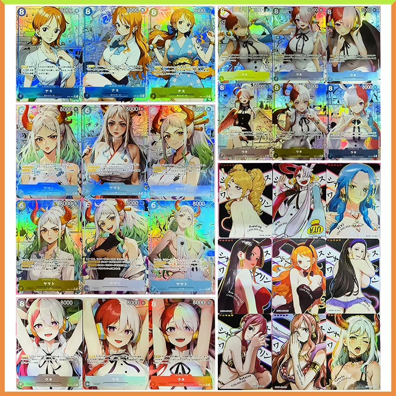 Аниме ONE PIECE DIY ACG Yamato Uta Nami Hancock Robin Rebecca Vivi Shirahoshi Game Коллекционные карты Игрушки для