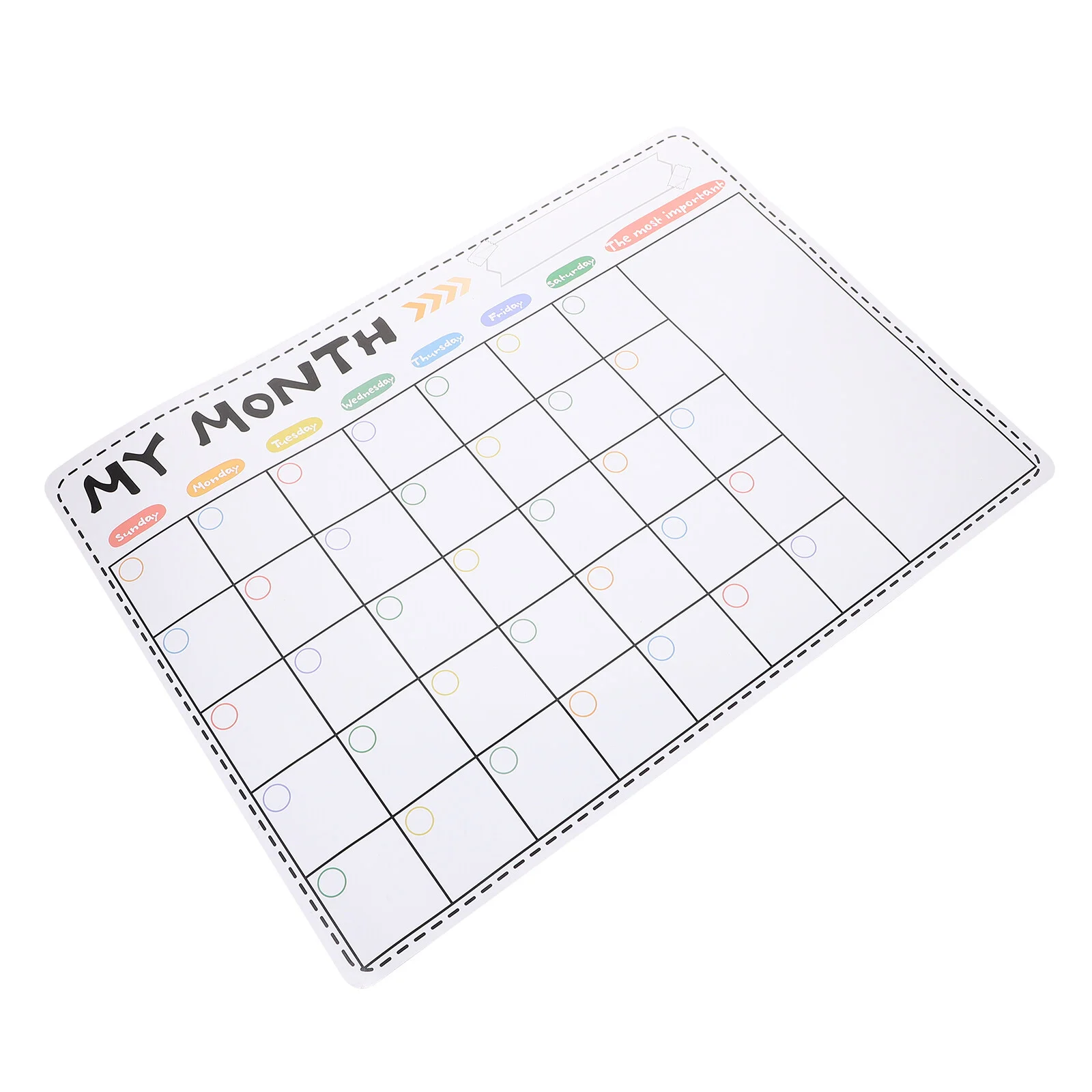 

Household Products Fridge Schedule Note Message Board Calendar Magnetic Home Accessory