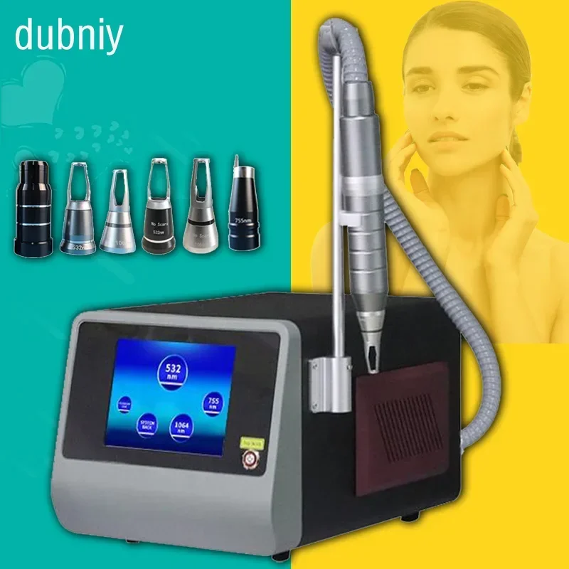 Портативная Nd Yag Q-Swicth пикосекундная лазерная машина для удаления татуировок