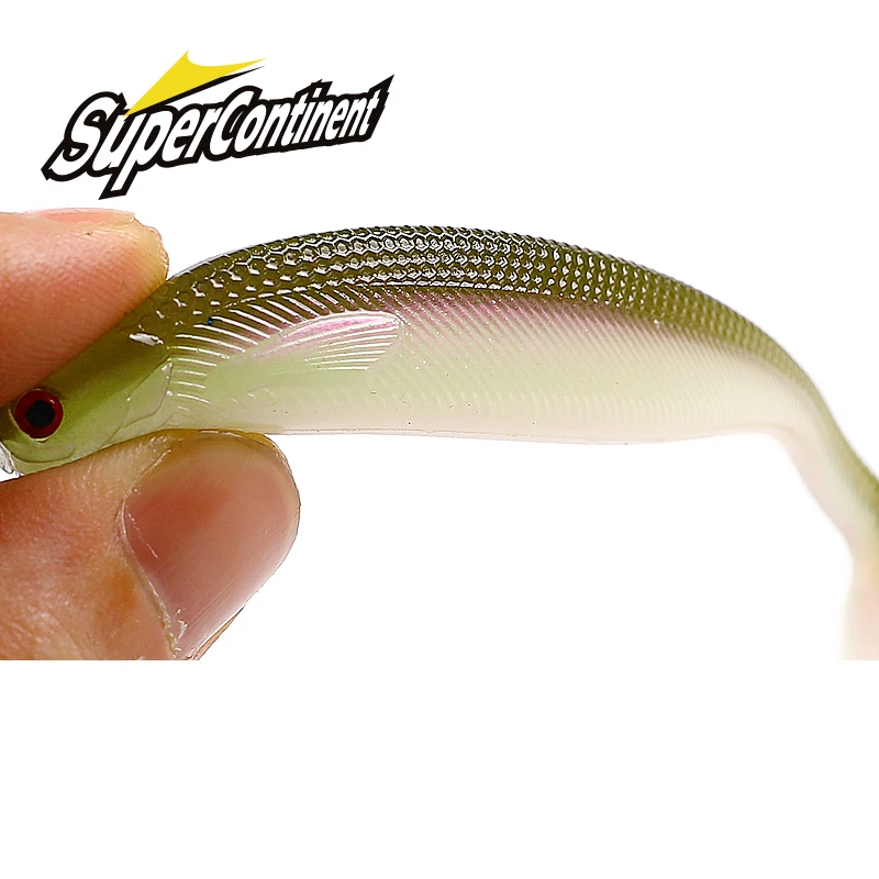 2022 Supercontinent ShadTeez 5cm/7cm/10cm Pike Zander Predator Fishing 3d eyes Soft lure Fishing lures