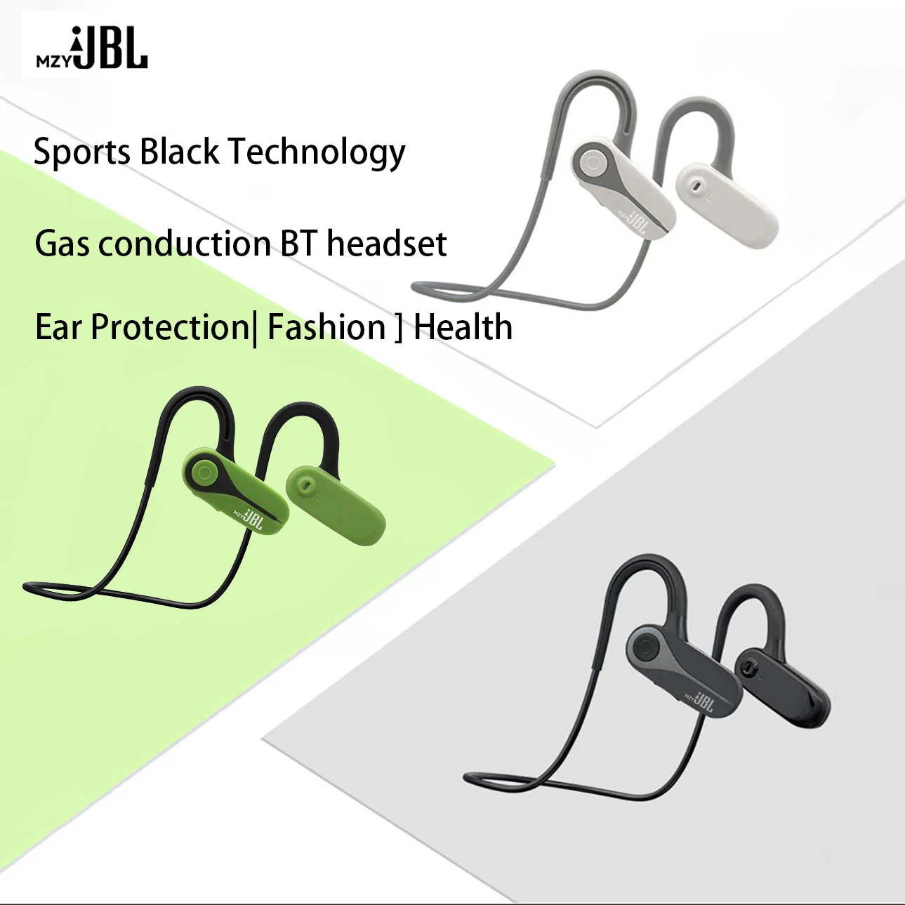 

MZYJBL Wireless Bluetooth 5.3 Headphones B8 Bone Conduction Waterproof Sport Headset Lightweight HIFI Stereo Earphones With Mic