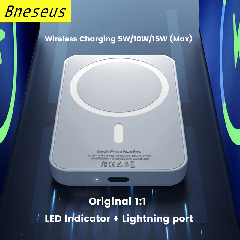 Kup Oryginalny 1:1 Macsafe Powerbank Dla Apple Iphone 14 14Pro 14ProMax 14Plus Magnetyczna Bezprzewodowa ładowarka Zewnętrzna Bateria Pomocnicza
