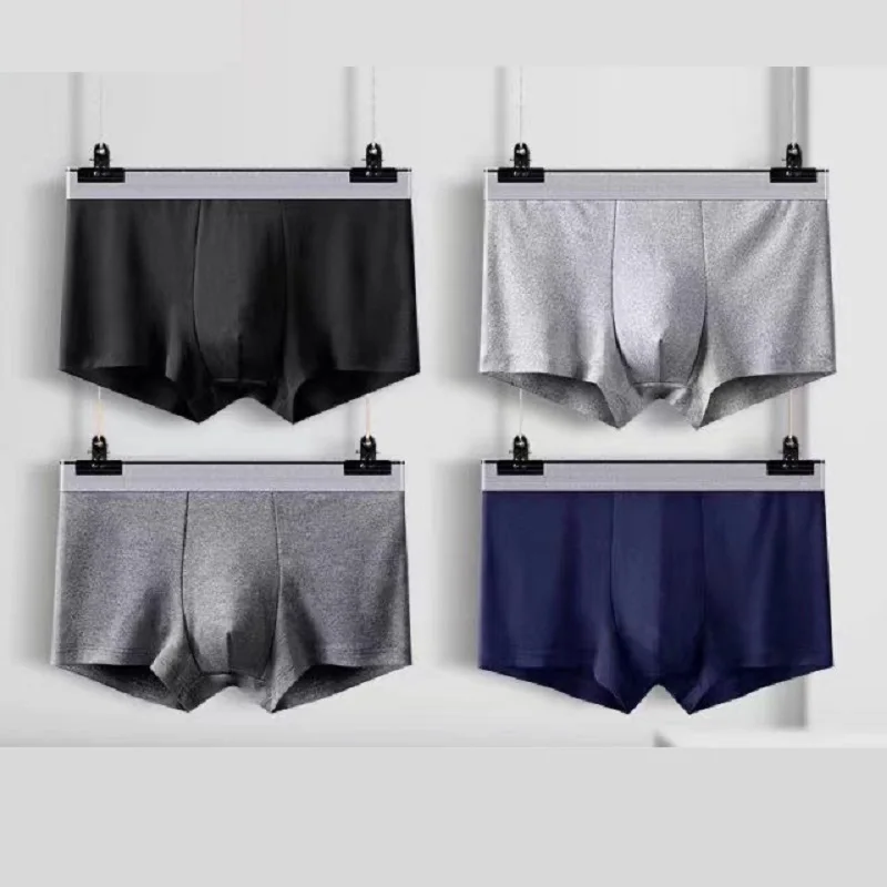 8pcs/Lot Men'S Underwear Boxer Shorts Sports Breathable Plus Size Four Corners Underpants Quality Antibacterial Panties