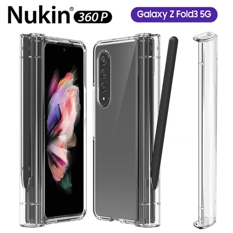 Araree Case For Samsung Galaxy Z Fold3 5G Full Coverage With S Pen Slot Transparent For Galaxy Z Fold 3 Hard Cover Casing