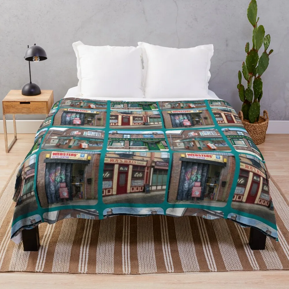 

Corrie iconic buildings Throw Blanket blankets for bed king flannel blanket Sofa blankets
