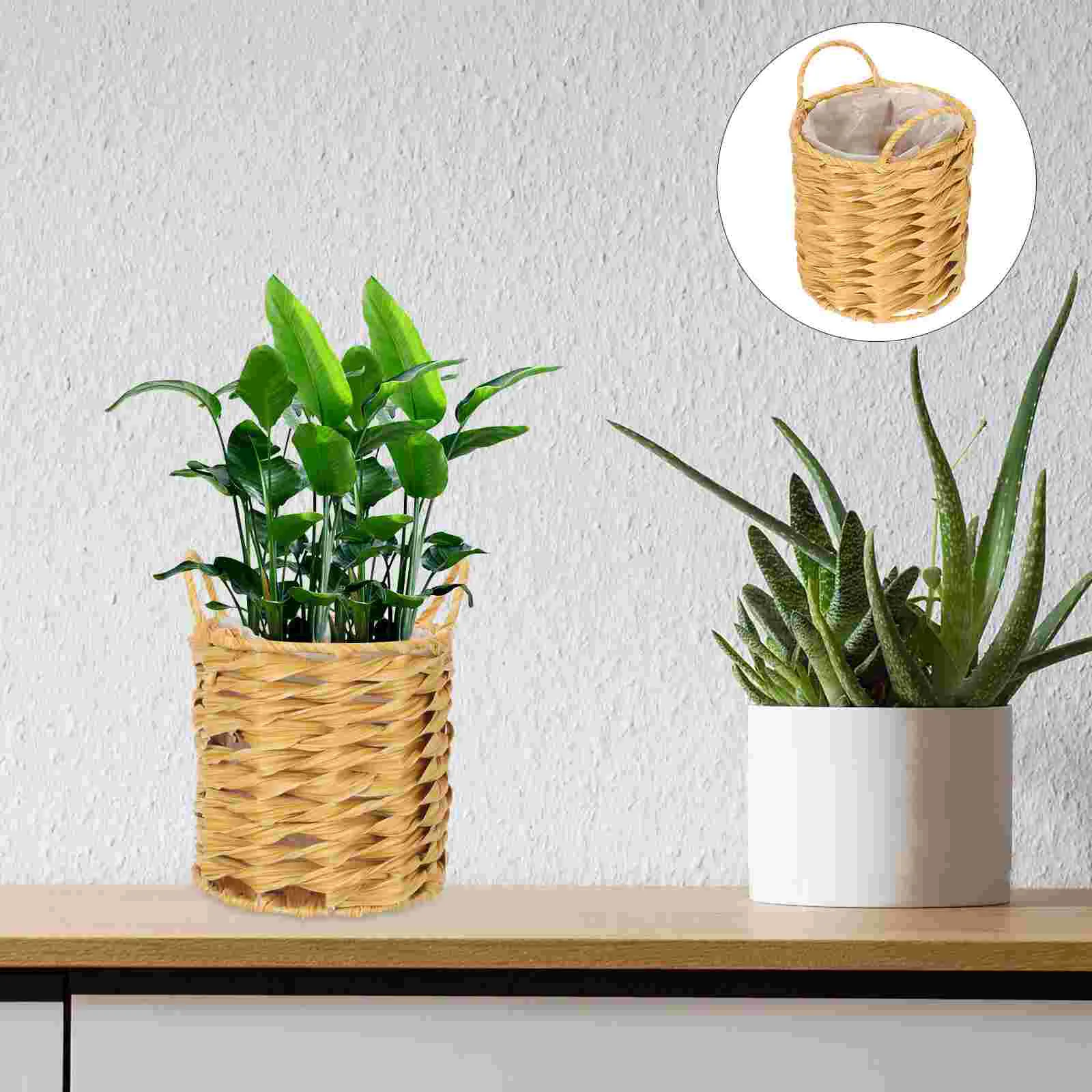 

Basket Forindoorbaskets Planter Planters Flower Woven Outdoor Pots Potliner