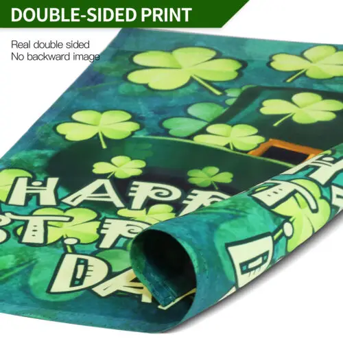Фото Садовый флаг Anley Premium Happy St. Patrick's Day, двусторонний, 18 x 12,5 дюймов, ZZU WWL IIC №3