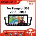 Автомагнитола на Android 10, 2 Din, для Peugeot 508, 2011, 2012, 2013-2018, мультимедийный видеоплеер, навигация, GPS, RDS, стерео, DVD