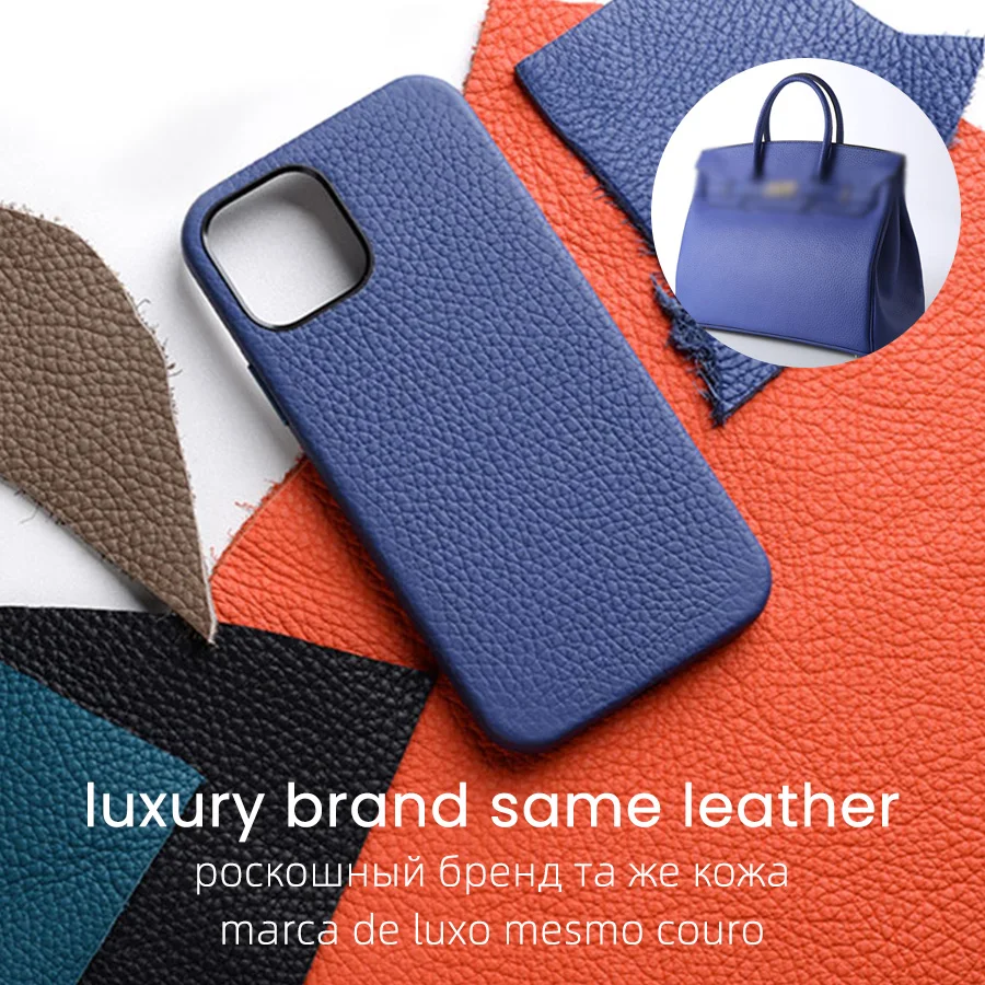 Melkco French Premium Cowhide Case for iPhone 14 Pro Max 12 13 Luxury Brand Same Genuine Leather Business Fashion Phone Cover