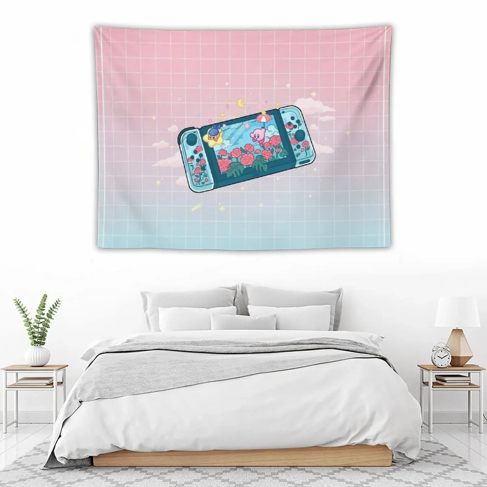 Цветочный переключатель гобелен эстетические Декорации для комнаты украшение