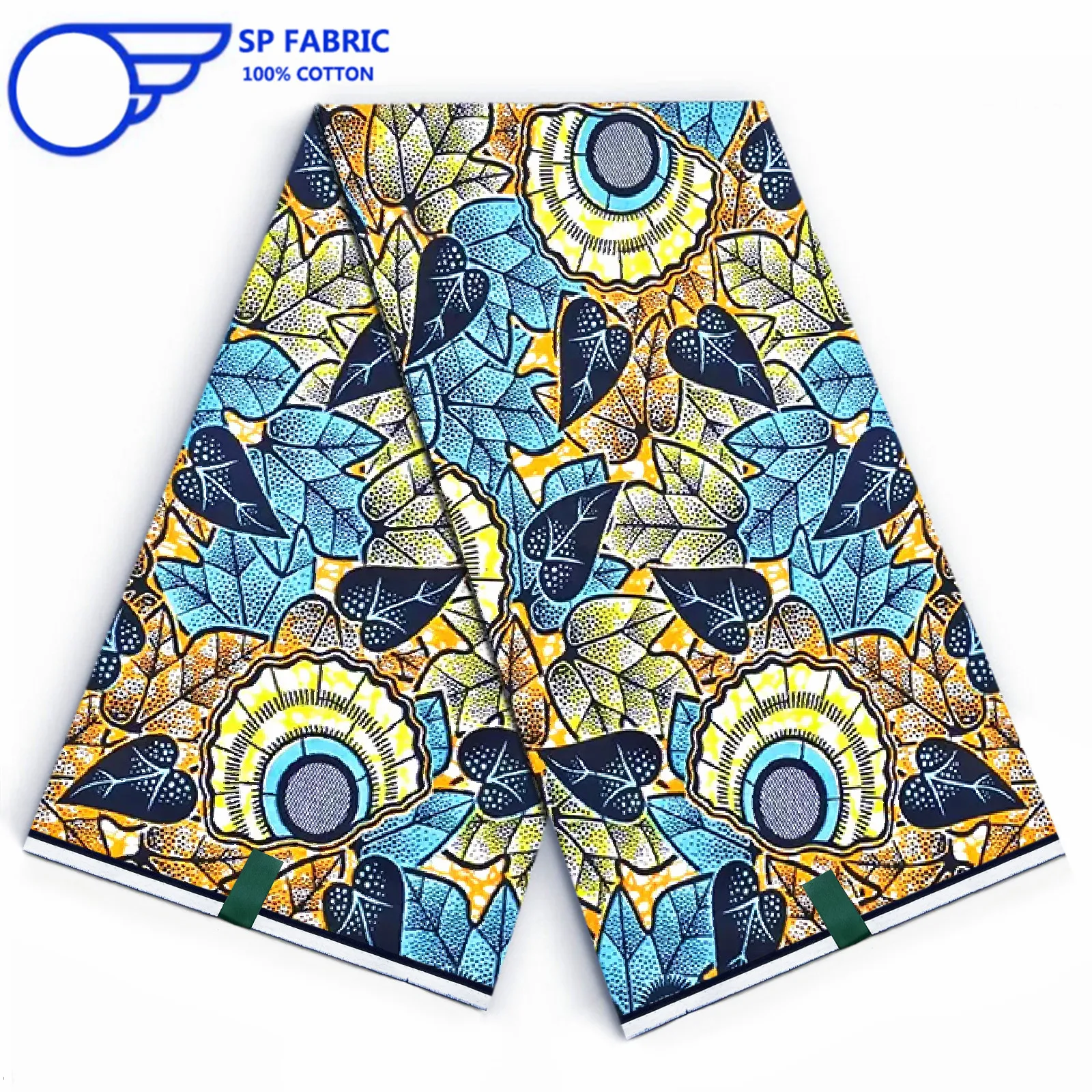 100% оригинальная хлопковая ткань Super Ankara с восковым принтом из Голландии 6 ярдов