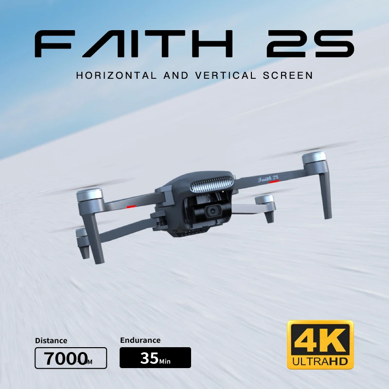 C-FLY Faith 2S Профессиональный Дрон 4K HD камера 3-осевой карданный складной