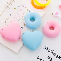 tape cutter holder 2022 candy color donut tape dispenser creative cartoon students stationery school supplies