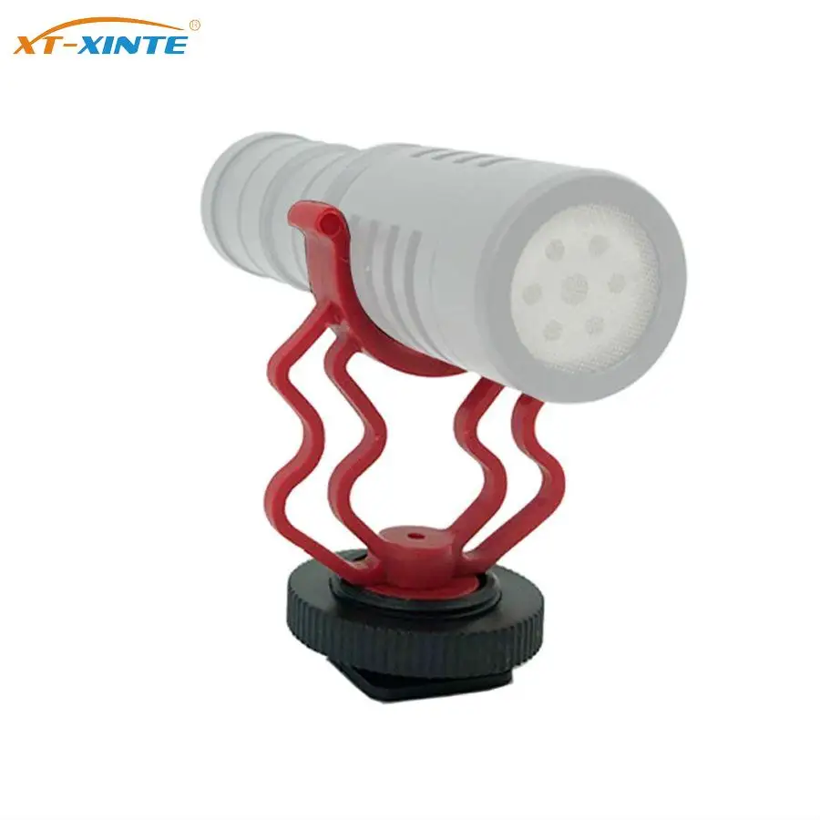 

Universal MicShock Mount Cold Shoe Mount Adapter Plastic Microphone Bracket Mount Replacement for SLR Camera Microphones Stand