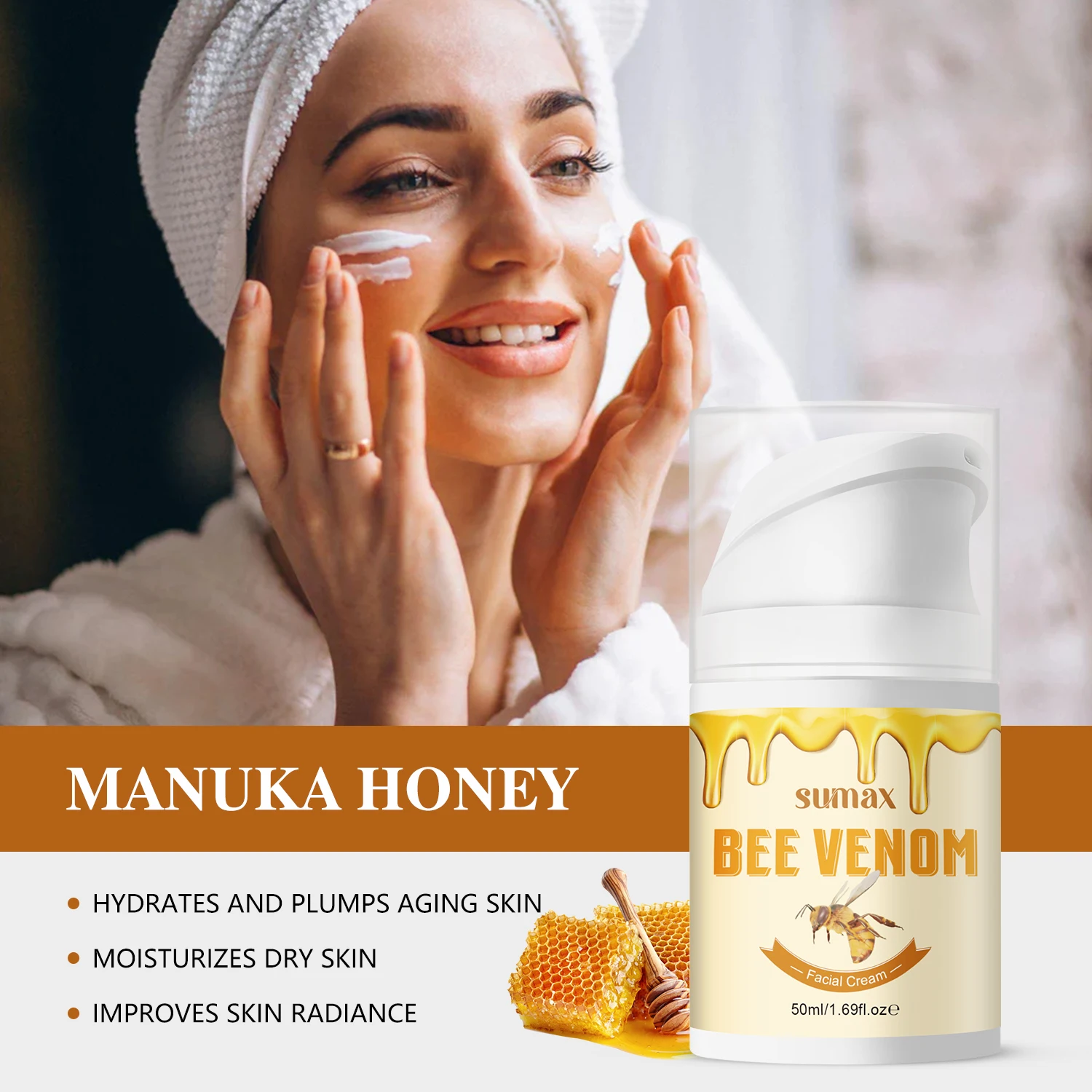 Sumax BEE VENOM Крем для лица Пресс-крем Очистка Отбеливание и осветление кожи