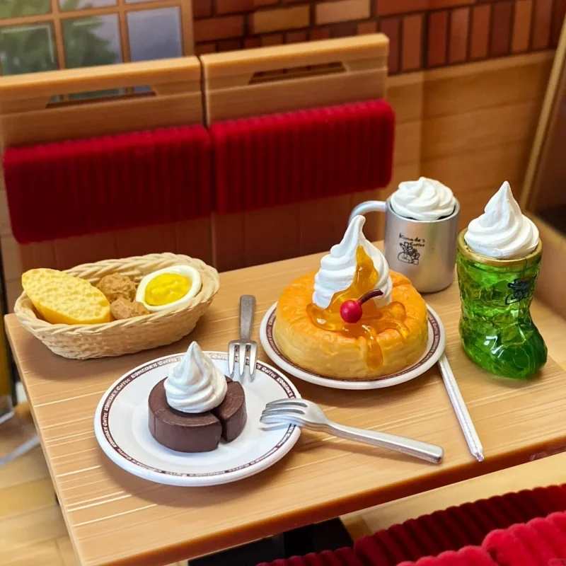 Фото Коллекционная миниатюрная фигурка-украшение Re-Ment Komeda Coffee Blind Box: Модель-диорама кофейни в микромасштабе для декора рабочего стола №3
