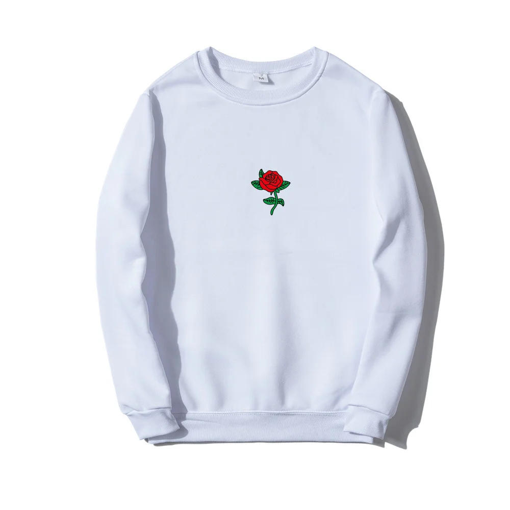 

NEW Men ip op Casual Brief Popular Sweatsirts Fasion Man Streetwear arajuku Autumn Winter Funny Rose Print die Clotes