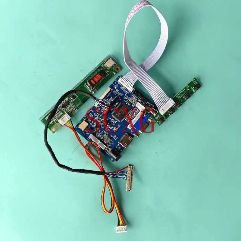 

LCD Display Matrix Controller Board Fit B156XW01 LP156WH1 M156NWR1 1CCFL 30 Pin LVDS 1366*768 HDMI-Compatible AV VGA 15.6" Kit