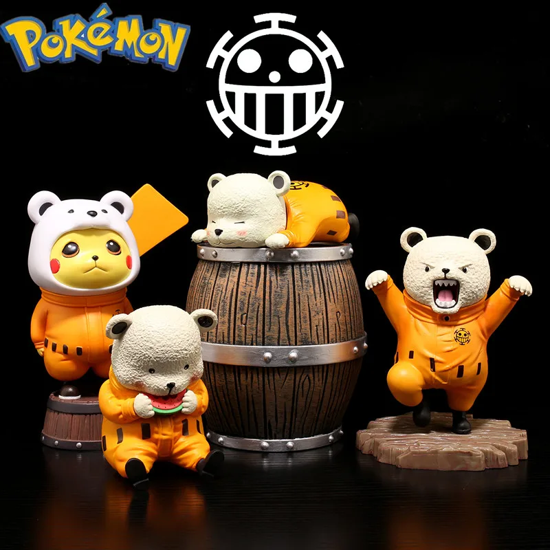 

Статуэтка аниме Pikachu Action Figrine Cos Baby Bear Kung Fu Moe, Статуэтка из ПВХ для детей