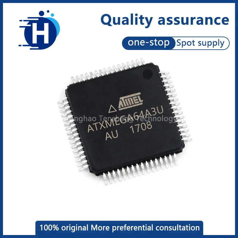 

New original ATXMEGA64A3U-AU ATXMEGA64A3U TQFP64 8-bit microcontroller