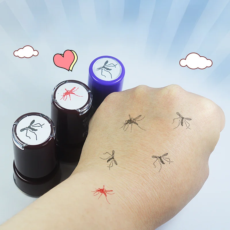 

Mosquito Stamp Fun Cartoon Novelty Funny Dead Mosquito Stamp Animal Insect Stamp Check In Prank