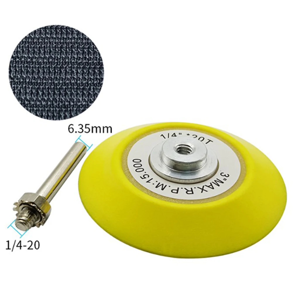 

3inch Polishing Sanding Disc Backing Pads Hook And Loop Backed Plate Abrasive Disks For Pneumatic Sander Abrasive Tools