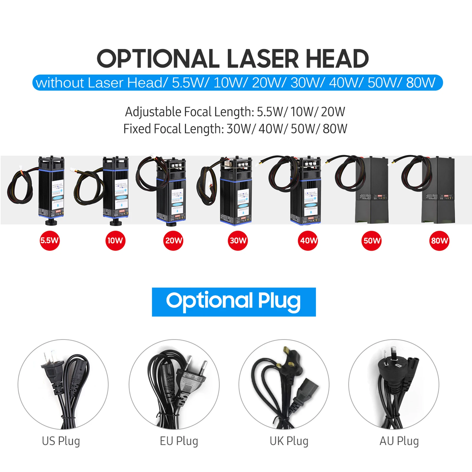 Лазерный гравировальный станок 450 нм 80 Вт фиксированное фокусное расстояние