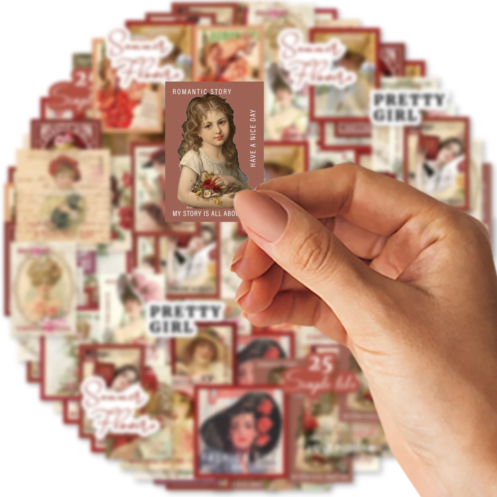 46 Шт. Классические Американские Наклейки С Граффити Для Девочек Чемоданом И