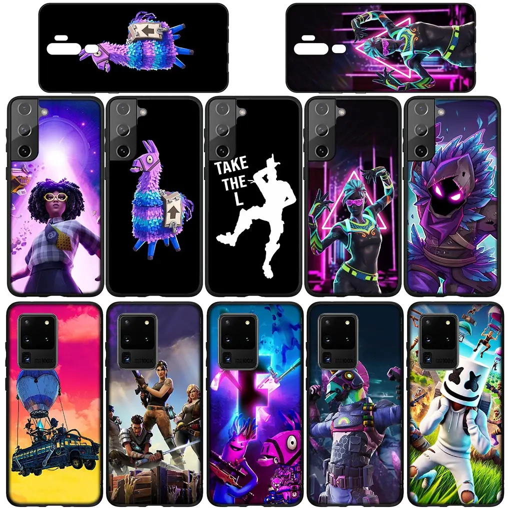 Мягкий чехол для телефона Game F-Fortnites-Wallpaper Samsung Galaxy A10 A20 A22 A30 A31 A32 A50 A51 A52 A53 A72 A33 A71