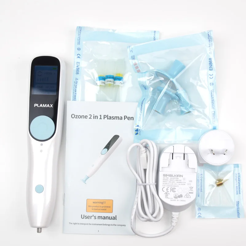 2022 Новый продукт Плазменная ручка 2 в 1 с функцией озона для красоты кожи