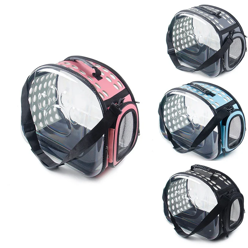 

Dog Backpack Outdoor Portable Travel Mesh Breathable Transparent Fashion One Shoulder Puppy Cat Bag Pet Supplies